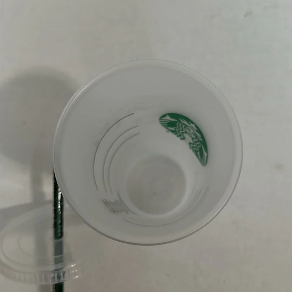 Starbucks Reusable Plastic Cup Clear Frosted nwt